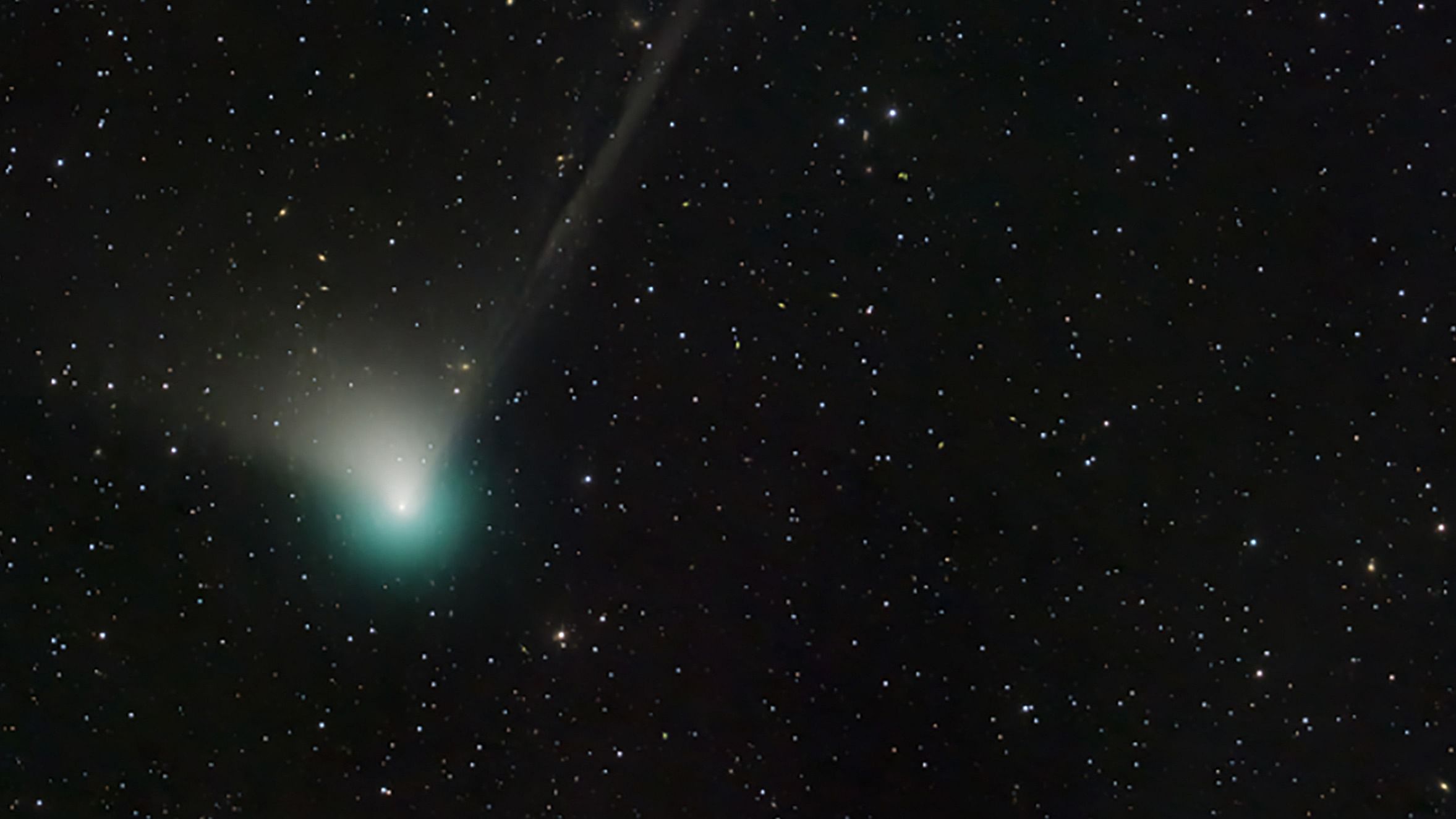 This handout picture obtained from the NASA website on January 6, 2022 shows the Comet C/2022 E3 (ZTF) that was discovered by astronomers using the wide-field survey camera at the Zwicky Transient Facility this year in early March. Credit: AFP Photo