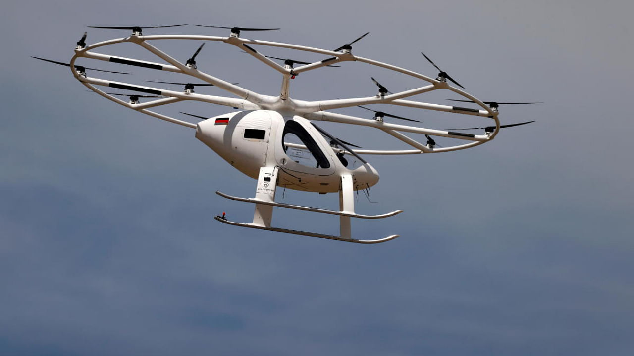 A prototype of an electrical air-taxi drone. Representative Image. Credit: Reuters Photo