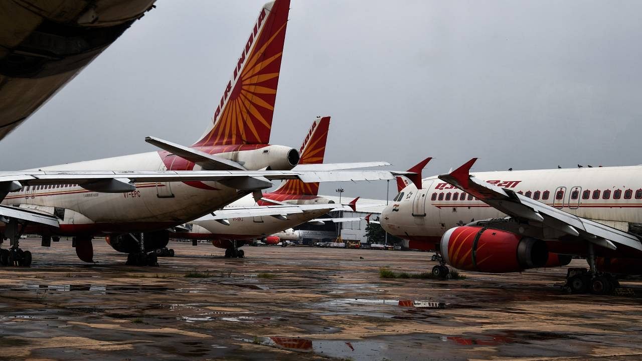 In the shocking incident, an inebriated man allegedly urinated on his female co-passenger, a senior citizen in her seventies, in the business class of an Air India New York-Delhi flight on November 26 last year. Credit: AFP Photo