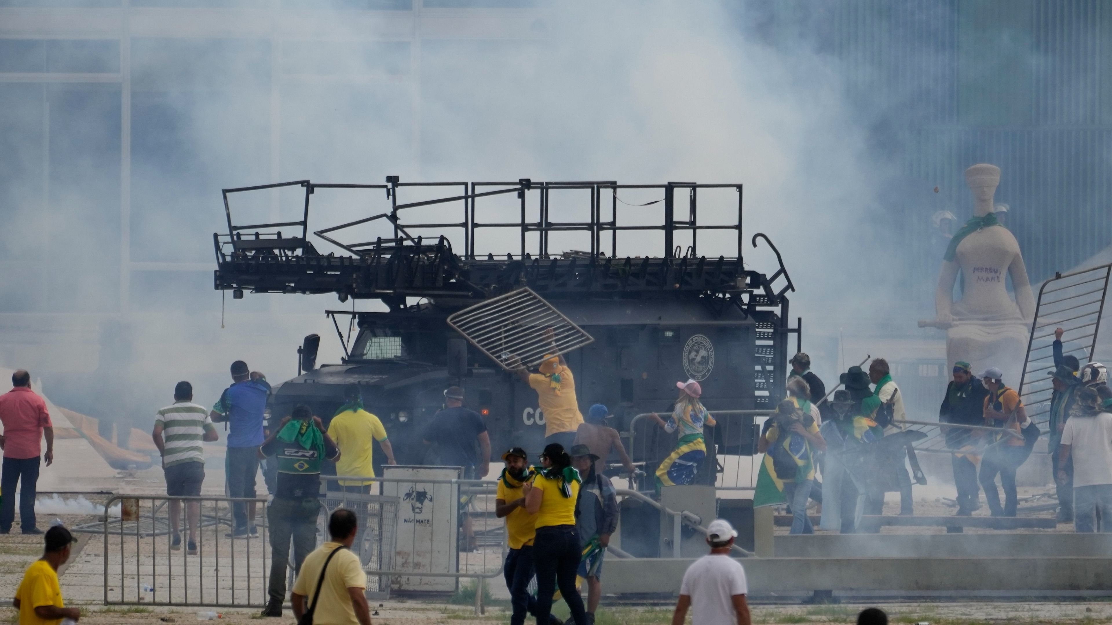 Writing on Twitter, the ex-president -- who left Brazil for the US state of Florida last month on the second-to-last day of his term -- also defended the right to "peaceful protests." Credit: AP File Photo