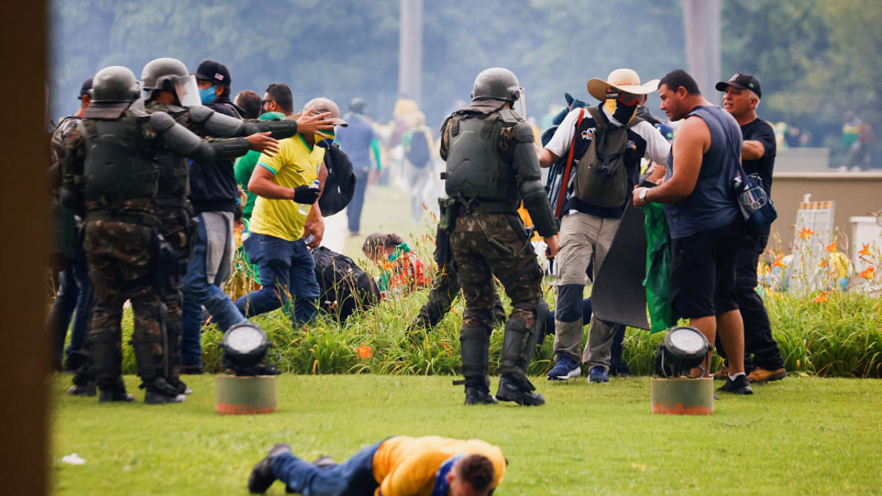 Supporters of Brazil's former President Jair Bolsonaro. Credit: Reuters Photo