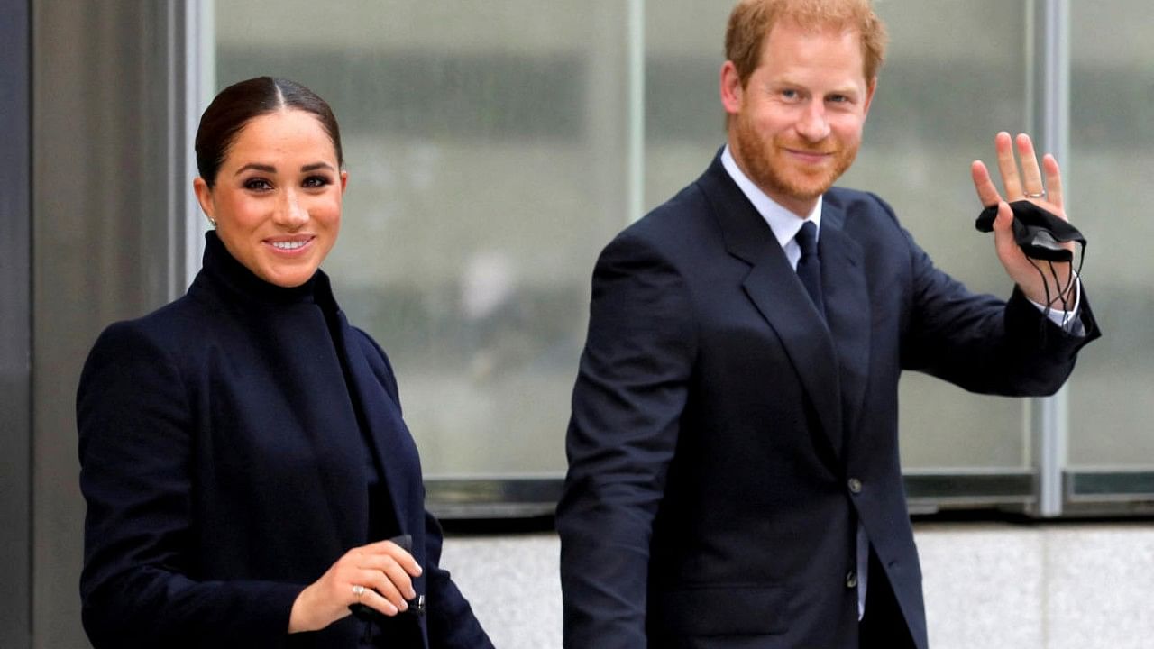 Britain's Prince Harry and Meghan. Credit: Reuters Photo