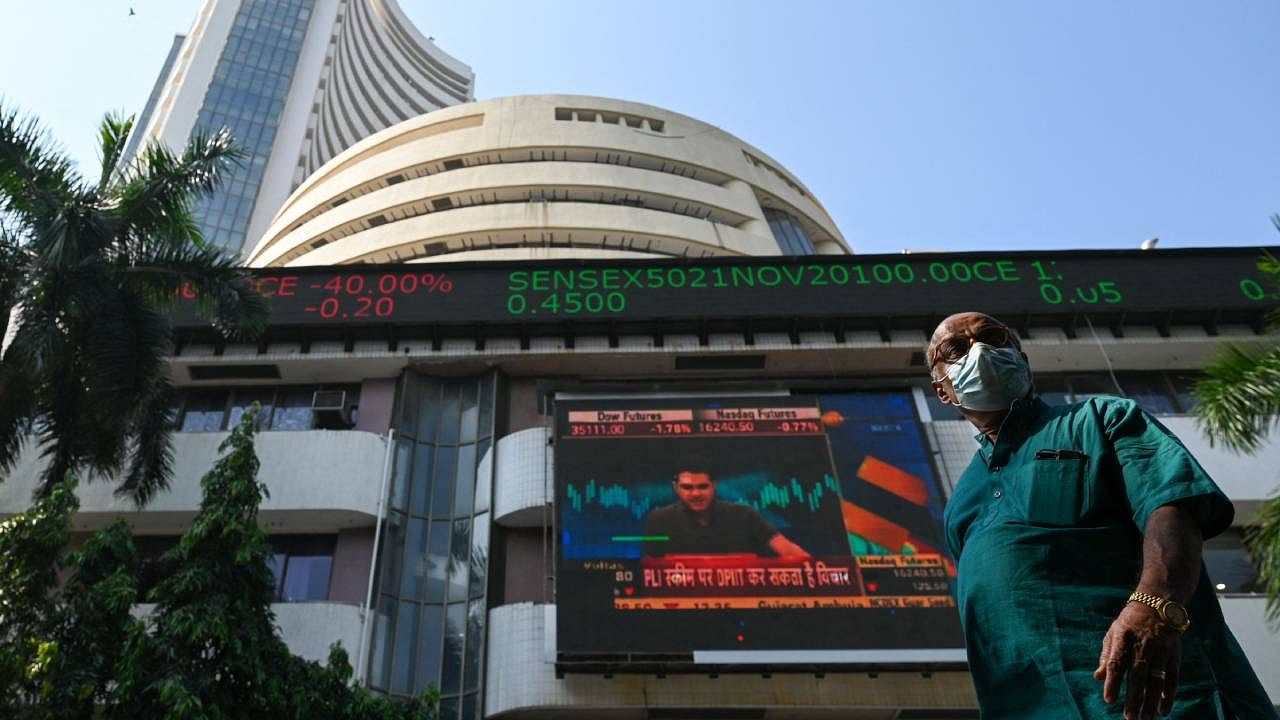 The 30-share BSE Sensex zoomed 846.94 points or 1.41 per cent to settle at 60,747.31. Credit: PTI Photo