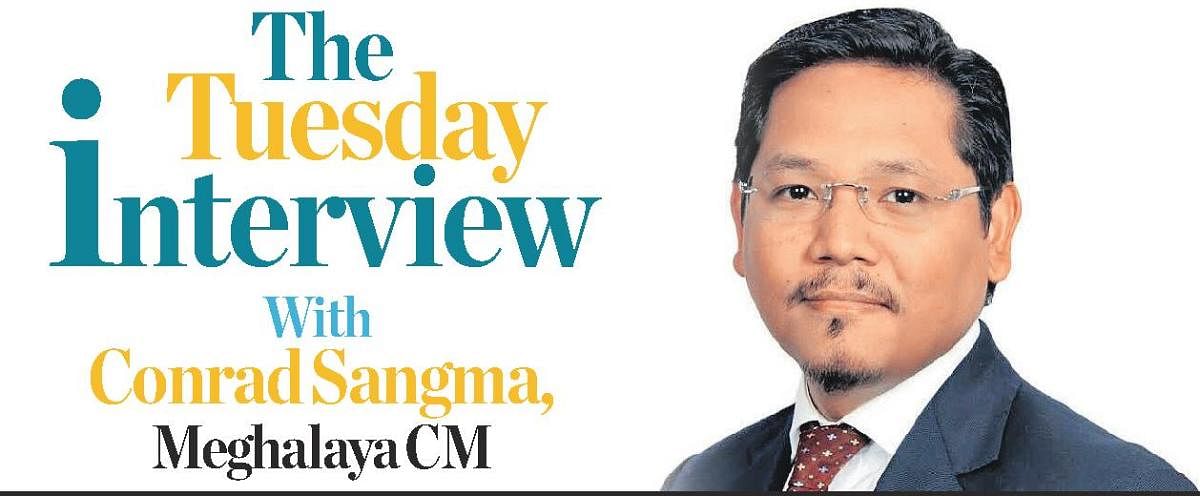 The Tuesday Interview with Conrad Sangma. Credit: DH Illustration