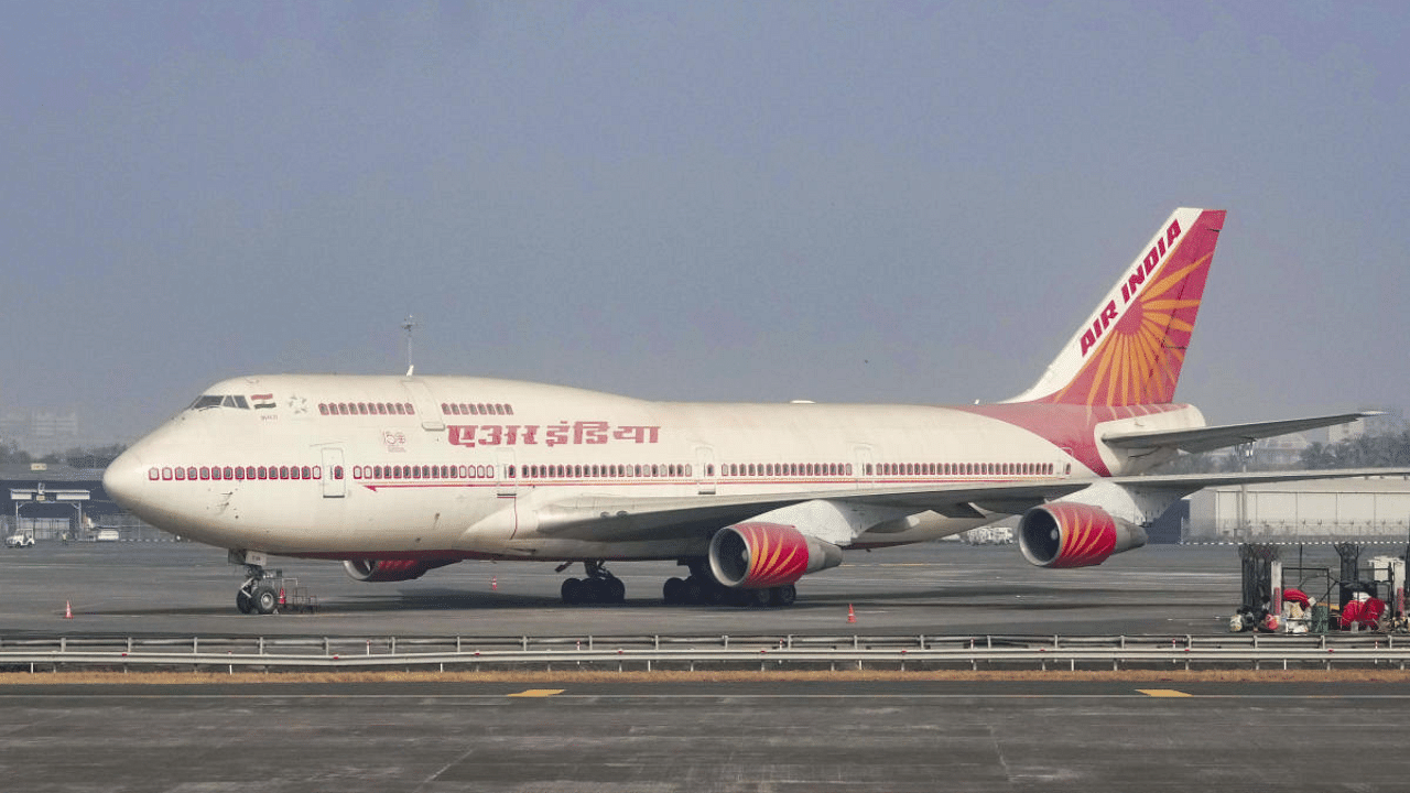Air India flight. Credit: PTI Photo