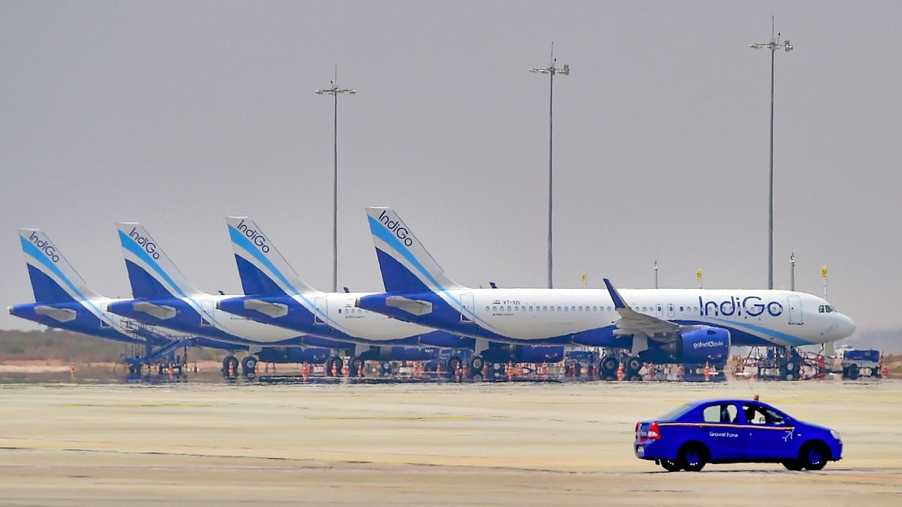 Among the 20 most punctual airlines globally, IndiGo is at 15th place. Credit: PTI File Photo