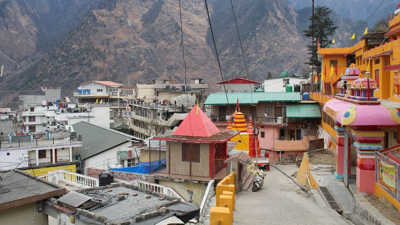 A general view of Joshimath in Uttarakhand. Credit: AFP Photo