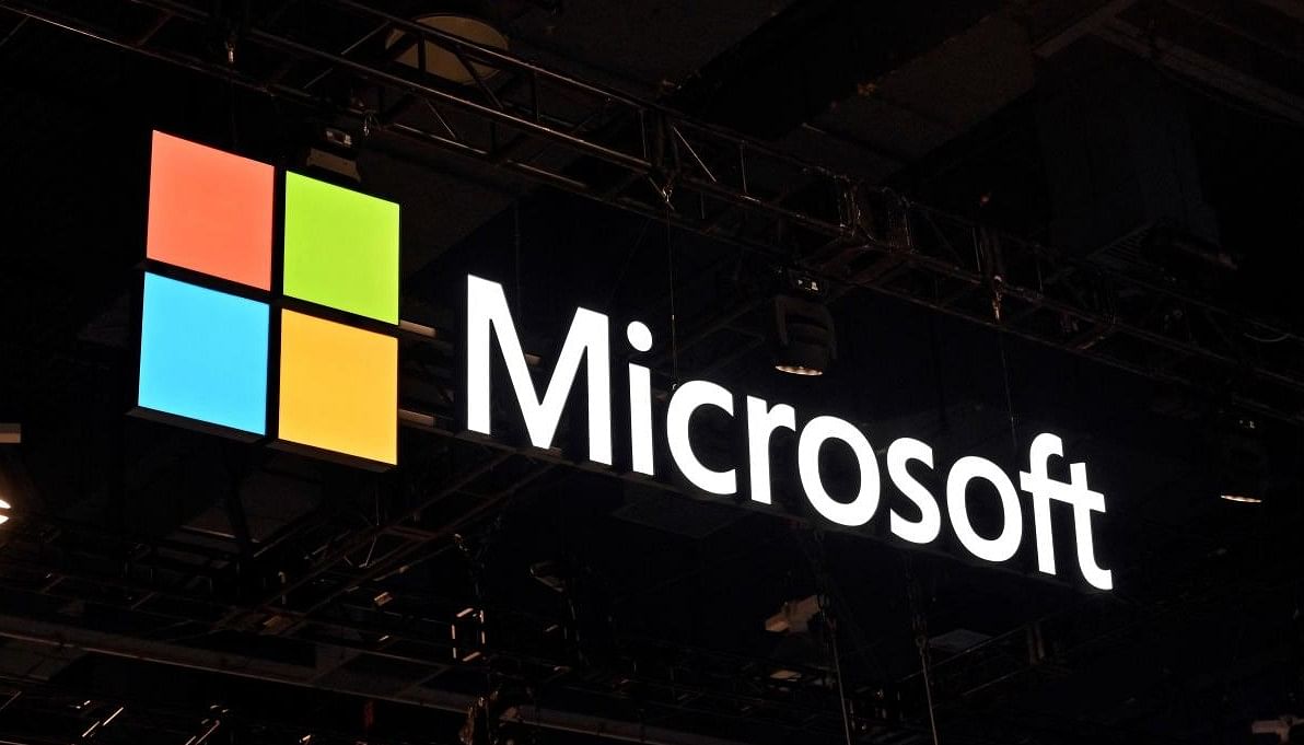 Microsoft Corp. logo. Picture Credit: Getty Images via AFP 