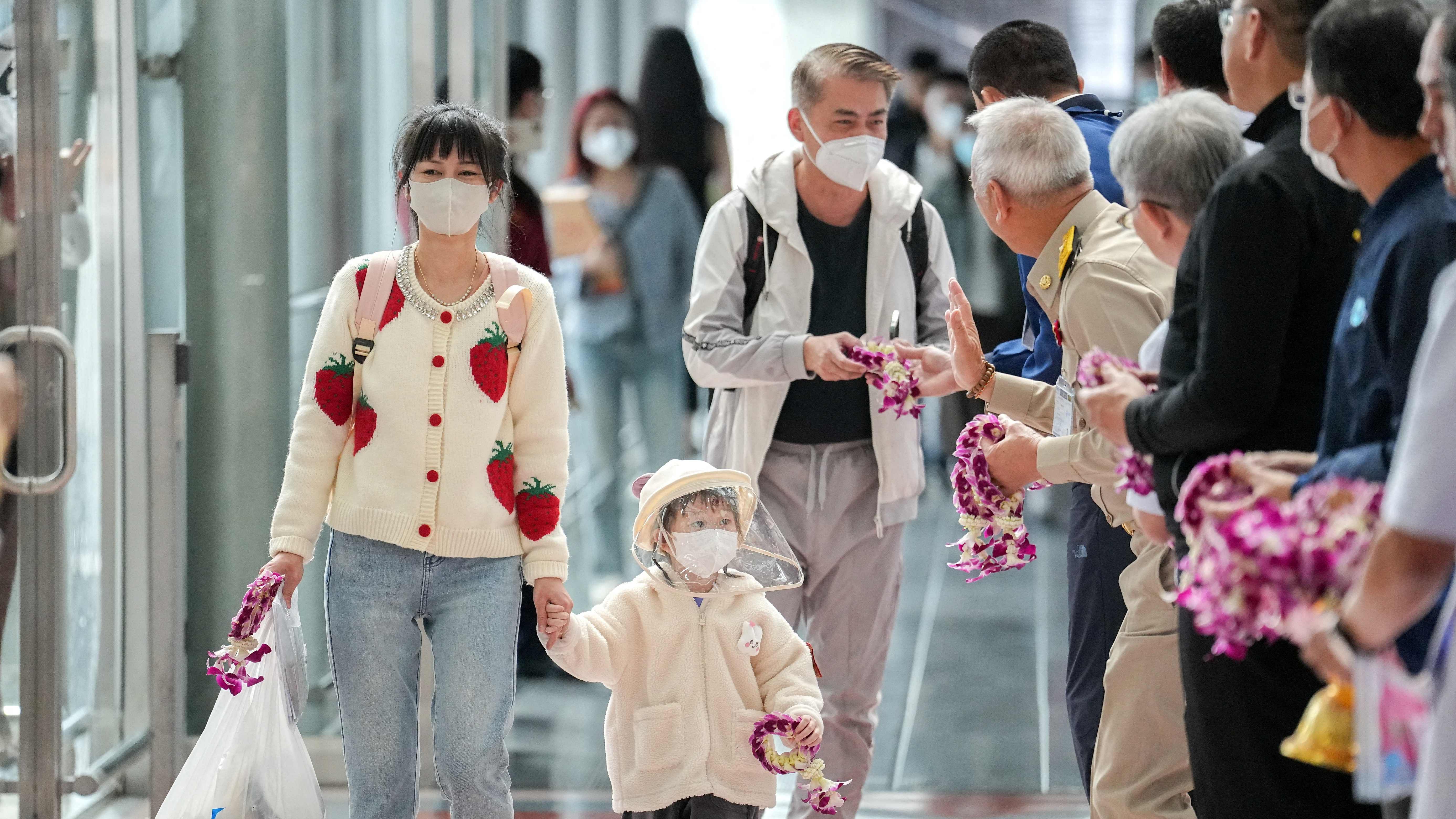 Passengers from China's Xiamen arrive at Bangkok’s Suvarnabhumi airport after China reopens its borders amid the coronavirus (Covid-19) pandemic. Credit: Reuters Photo