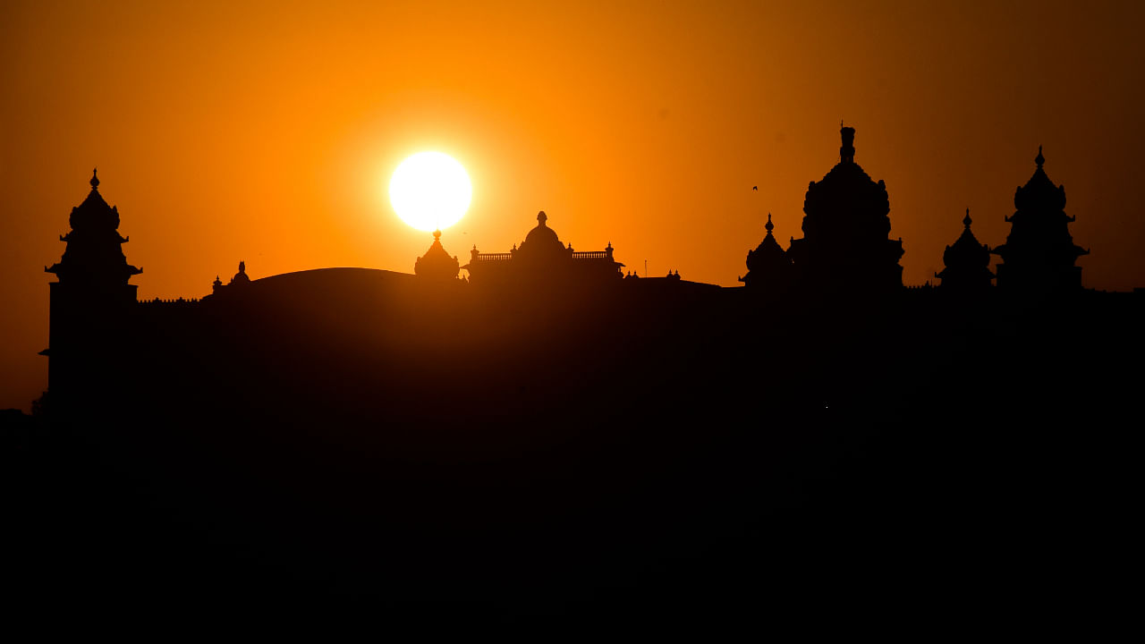 Bangalore sunset. Credit: DH Photo