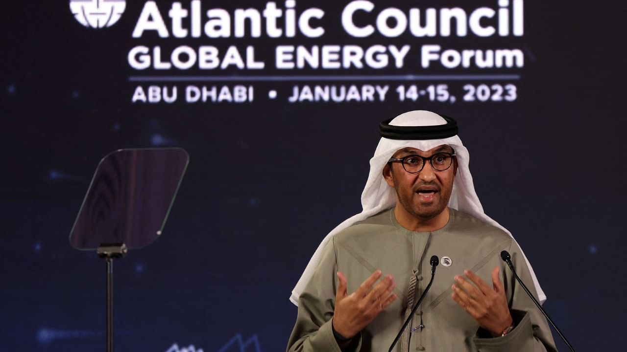 United Arab Emirates' Minister of State and CEO of the Abu Dhabi National Oil Company (ADNOC), Sultan Ahmed al-Jaber, is this year's COP28 president. Credit: AFP Photo