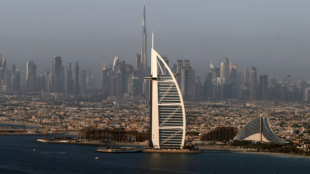 A view of the Burj Al Arab hotel and Burj Khalifa in Dubai. Credit: Reuters Photo