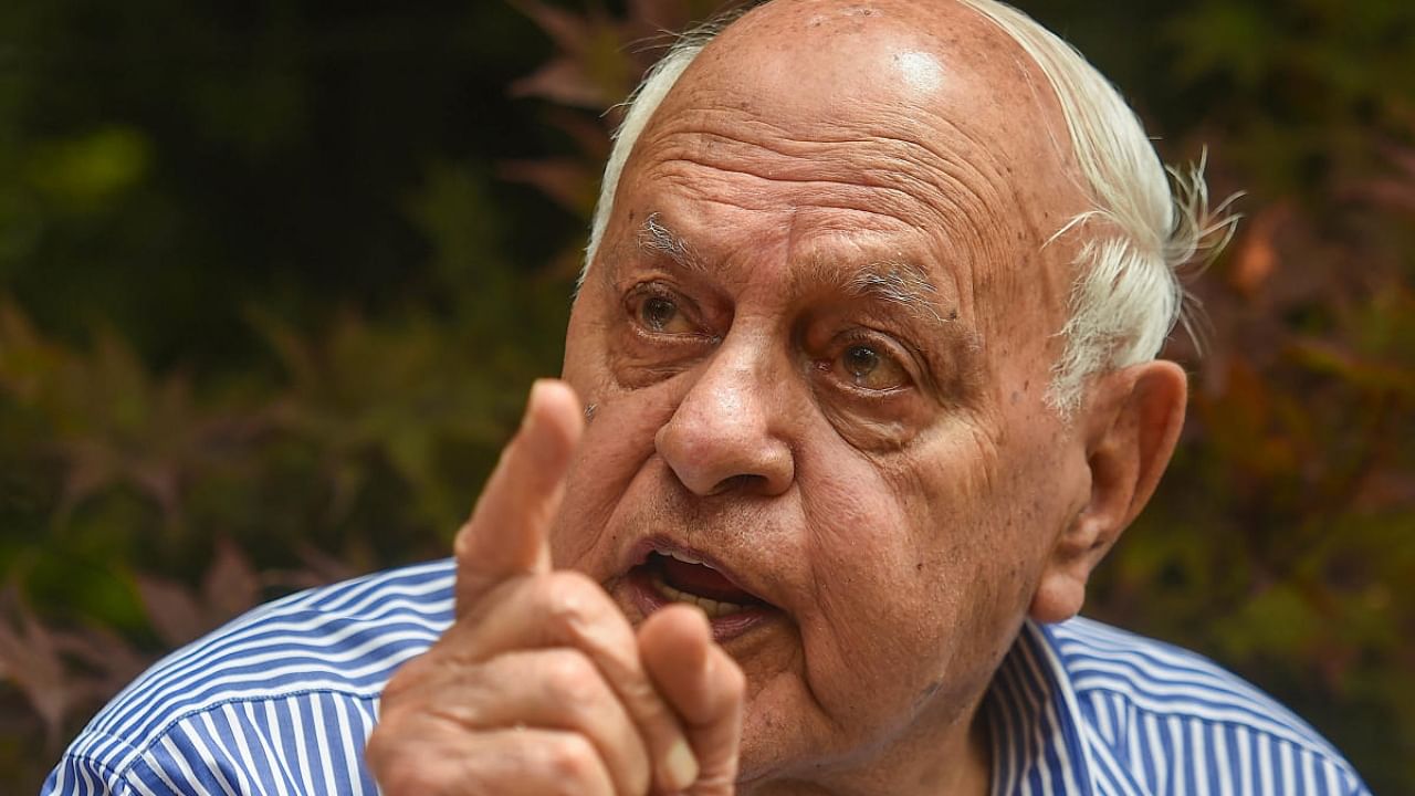 Former J&K Chief Minister and National Conference President Farooq Abdullah. Credit: PTI Photo