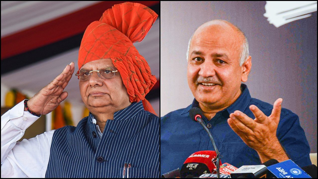 Sisodia (R) stressed that the Supreme Court has said the L-G (L) or administrator is bound by the aid and advice of the elected government. Credit: PTI Photos