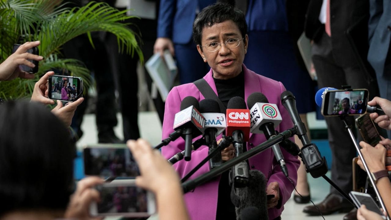 Philippine Nobel Prize winner Maria Ressa. Credit: Reuters Photo