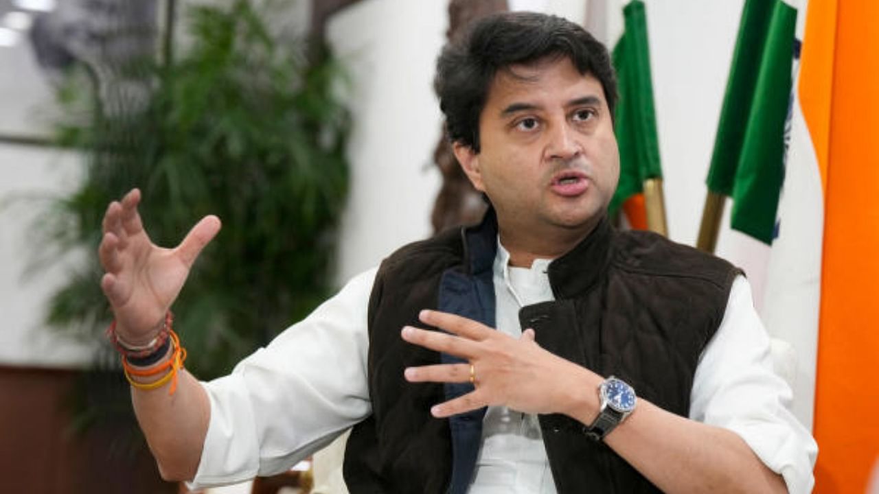 Jyotiraditya Scindia Minister of Civil Aviation. Credit: PTI Photo