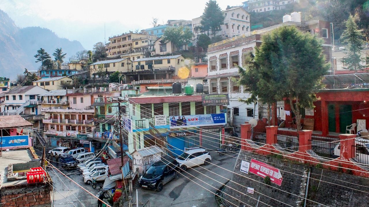 Joshimath has been declared an unsafe zone. Credit: PTI Photo