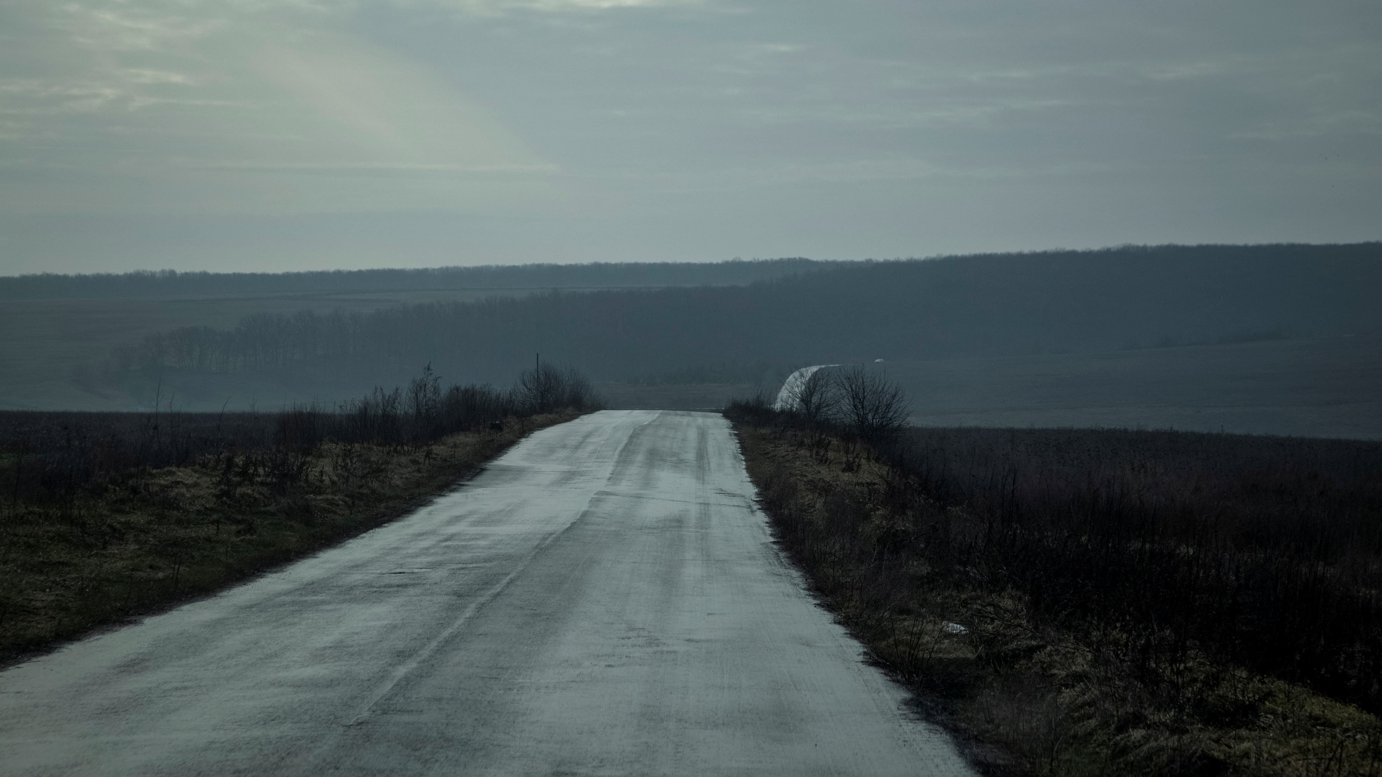 An empty road is seen, amid Russia's attack on Ukraine, near Bakhmut. Credit: Reuters Photo