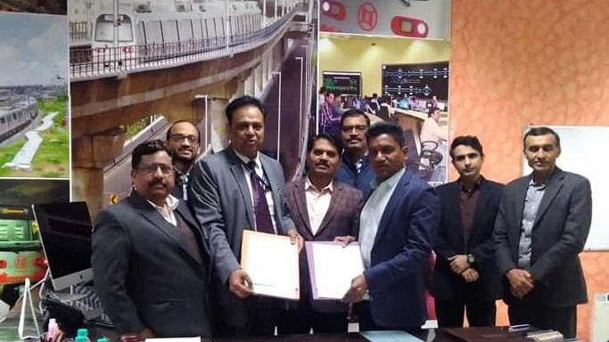 DMRC appointed as a general consultant for two upcoming corridors of the Jaipur Metro. Credit: Twitter/@OfficialDMRC