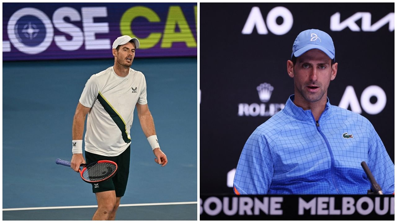 Murray and Djokovic. Credit: AFP Photo/Reuters Photo