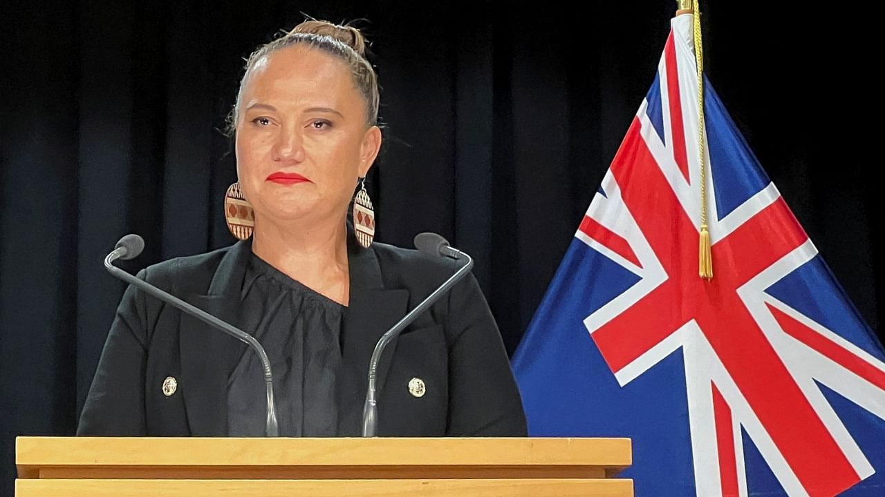 Carmel Sepuloni attends a news conference after being confirmed as the new Deputy Prime Minister in Wellington, New Zealand, January 22, 2023. Credit: Reuters Photo
