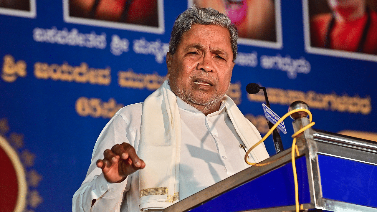 Former chief minister and Opposition leader in Legislative Assembly Siddaramaiah. Credit: DH Photo
