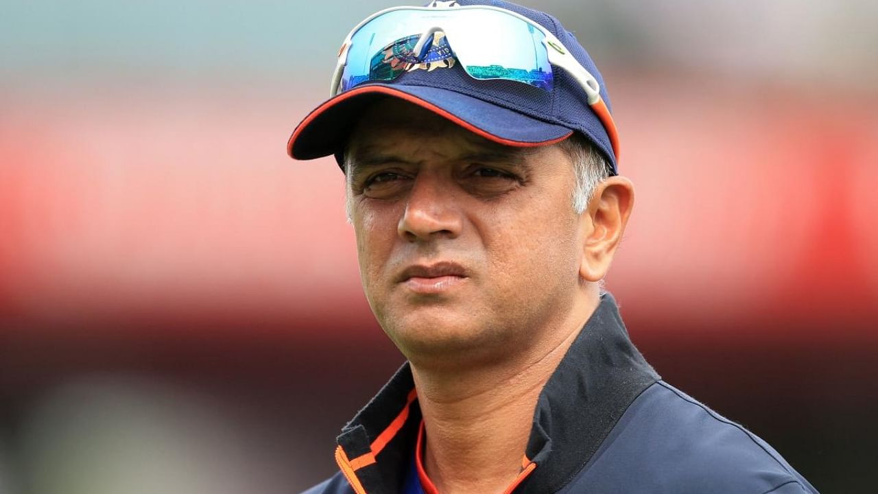 Indian team coach Rahul Dravid. Credit: AFP Photo