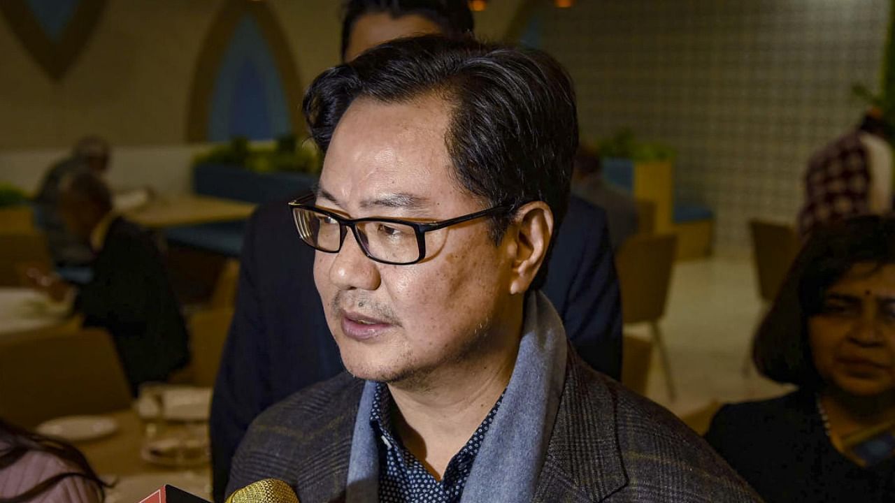 File photo of Kiren Rijiju. Credit: PTI