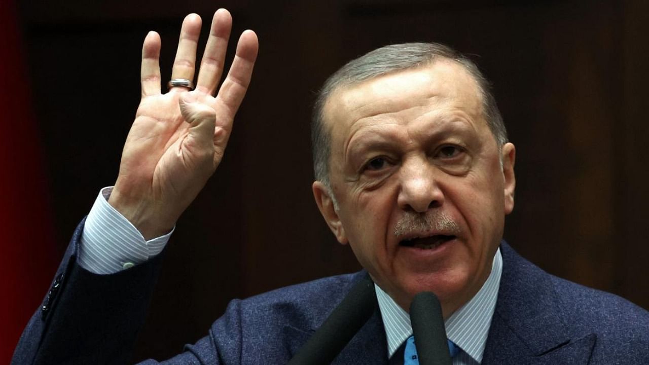 Turkish President Recep Tayyip Erdogan. credit: AFP