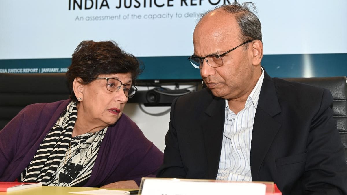 T M Vijay Bhaskar, chairperson of Administrative Reforms Commission and Maja Daruwala, chief editor of India Justice Report, at a seminar organised in Bengaluru recently.DH Photo/B K Janardhan