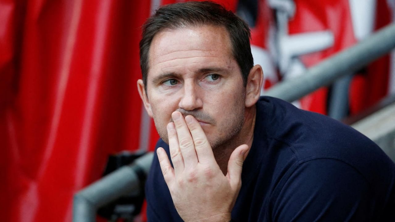 Lampard during his time as Everton coach. Credit: Reuters Photo