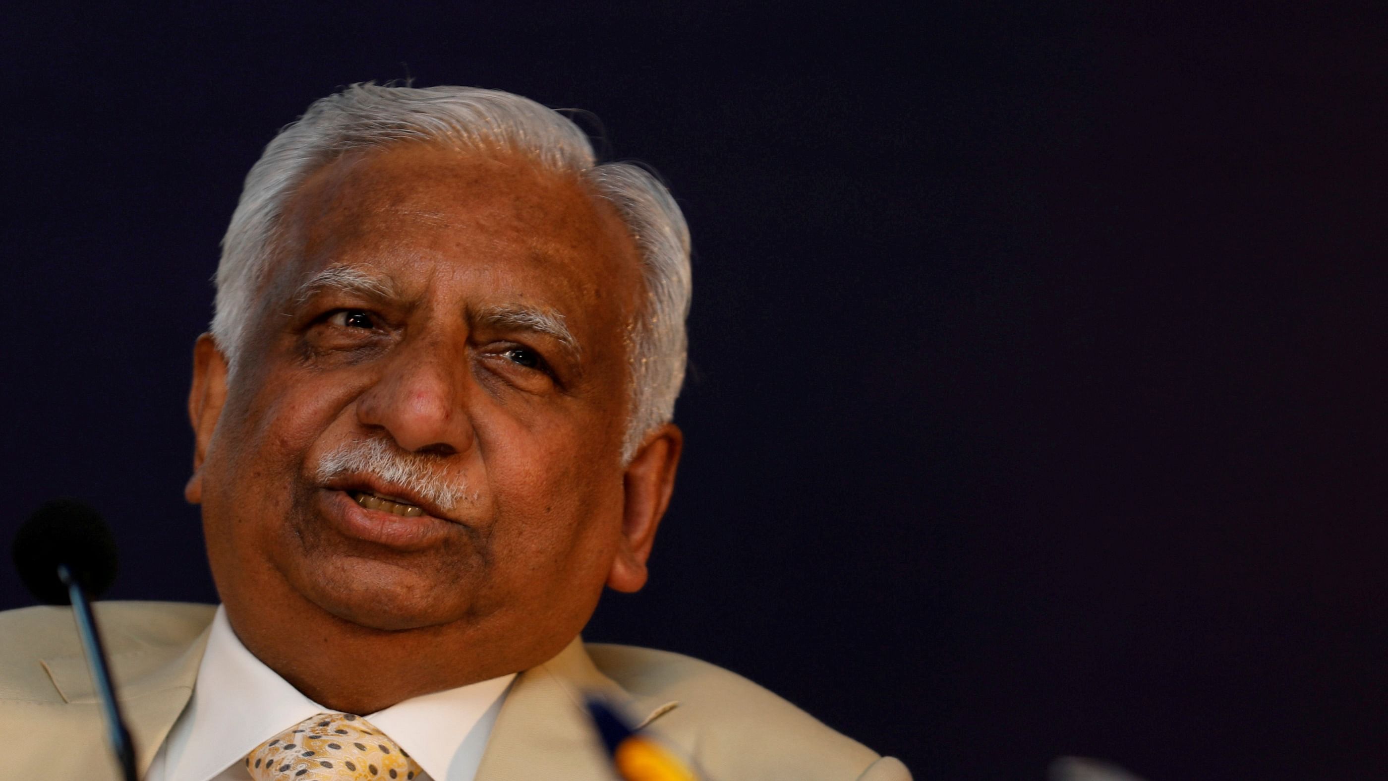 Naresh Goyal, Chairman of Jet Airways speaks during a news conference in Mumbai. Credit: Reuters File Photo