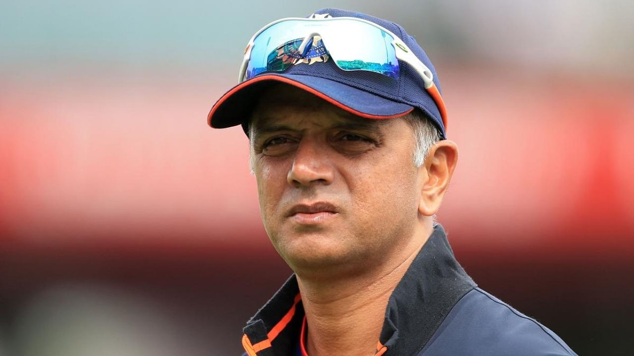 India's head coach Rahul Dravid. Credit: AFP Photo