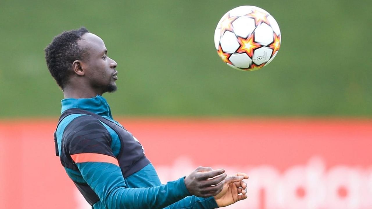 Sadio Mane at a training session. Credit: AFP Photo