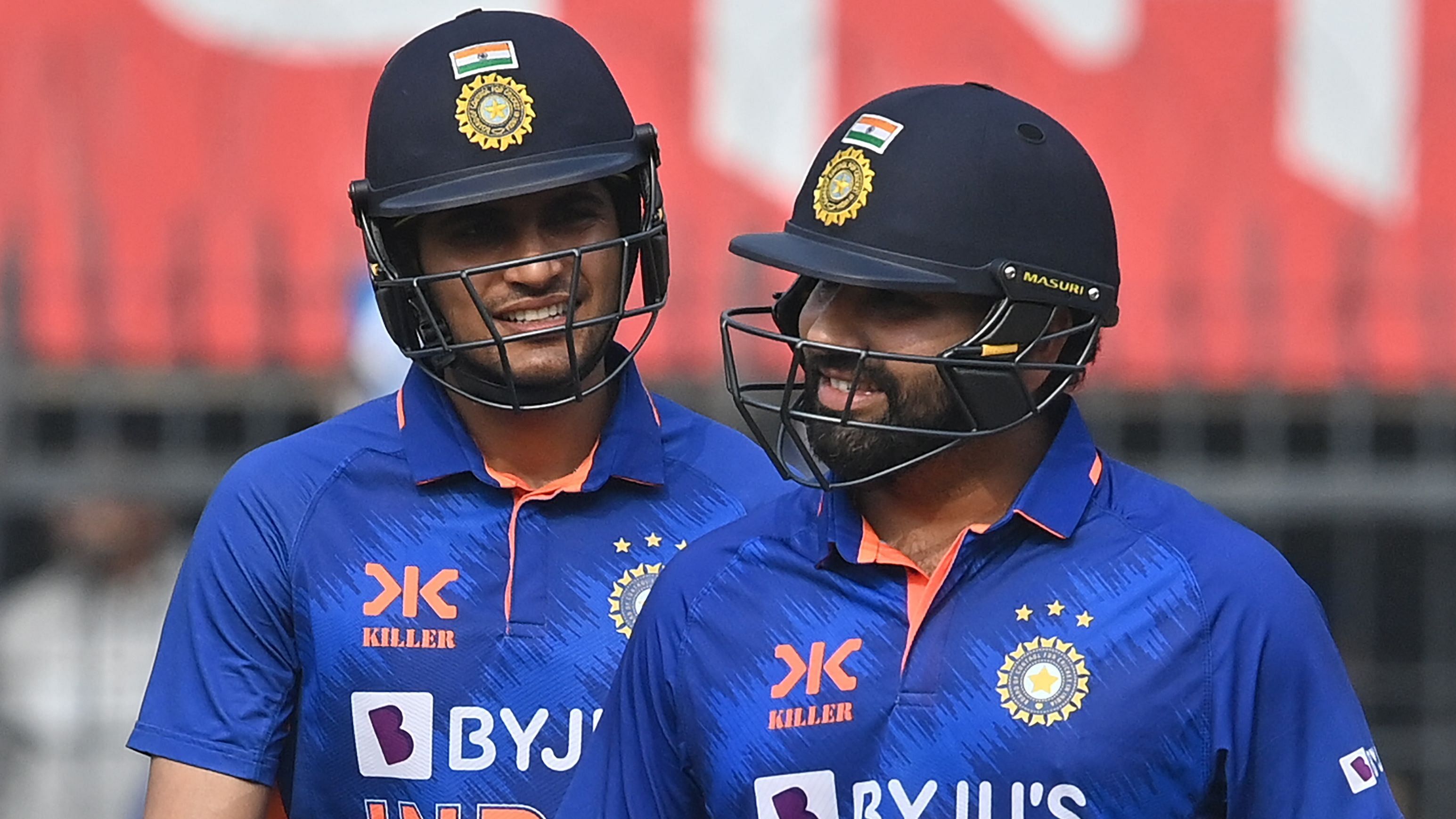 Gill and Rohit forged a 212-run stand on Tuesday to set up a 3-0 series sweep as India dethroned New Zealand as the top-ranked one-day team. Credit: AFP Photo