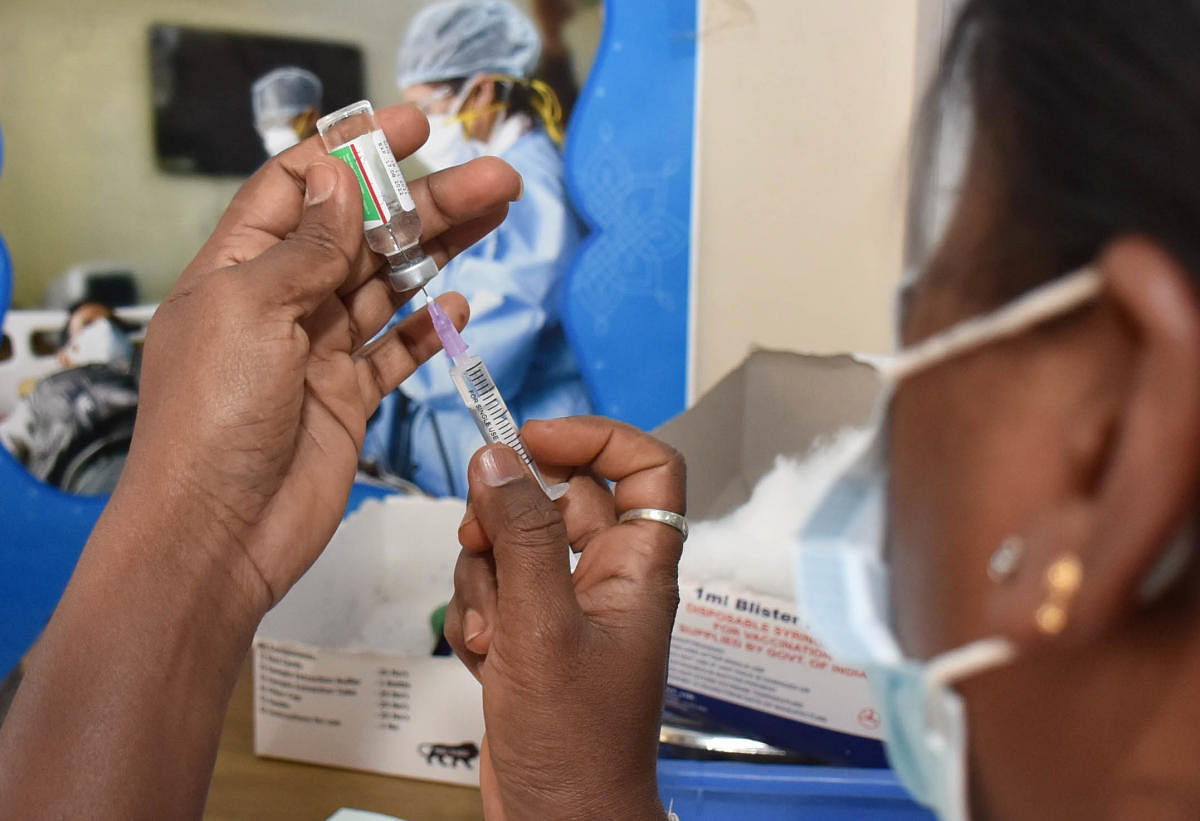 Vaccine doses have been allocated to each PHC based on their due list of beneficiaries. Credit: DH File Photo