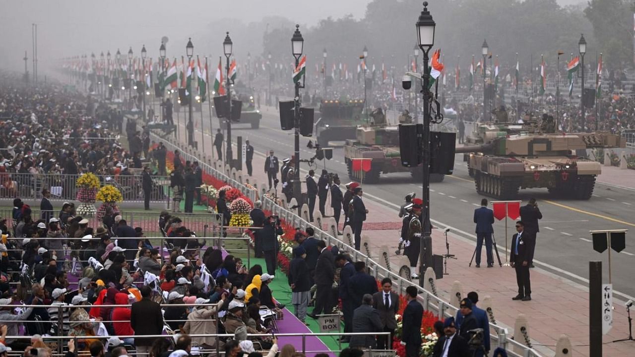 Republic day parade in New Delhi. credit: PTI Photo