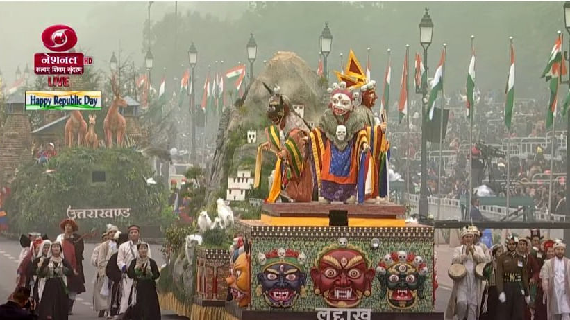 Ladakh tableau: Credit: Twitter/@ANI