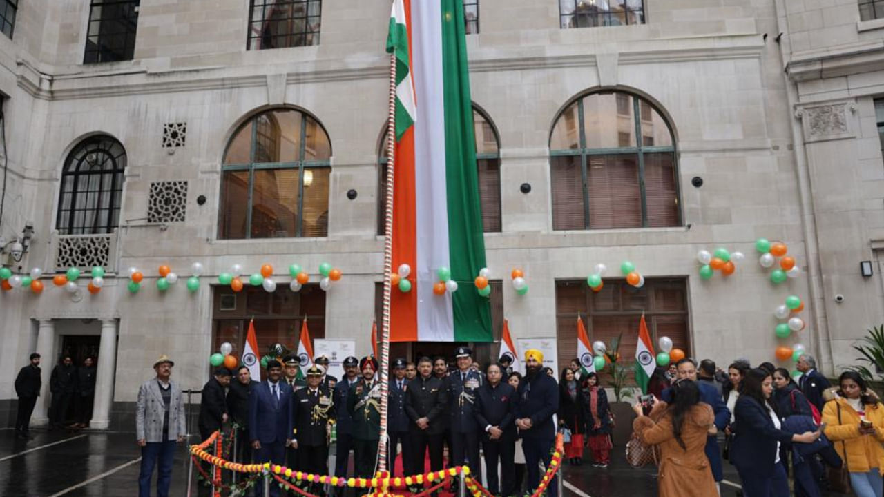 Republic Day celebrations in the UK. Credit: Twitter/@VDoraiswami