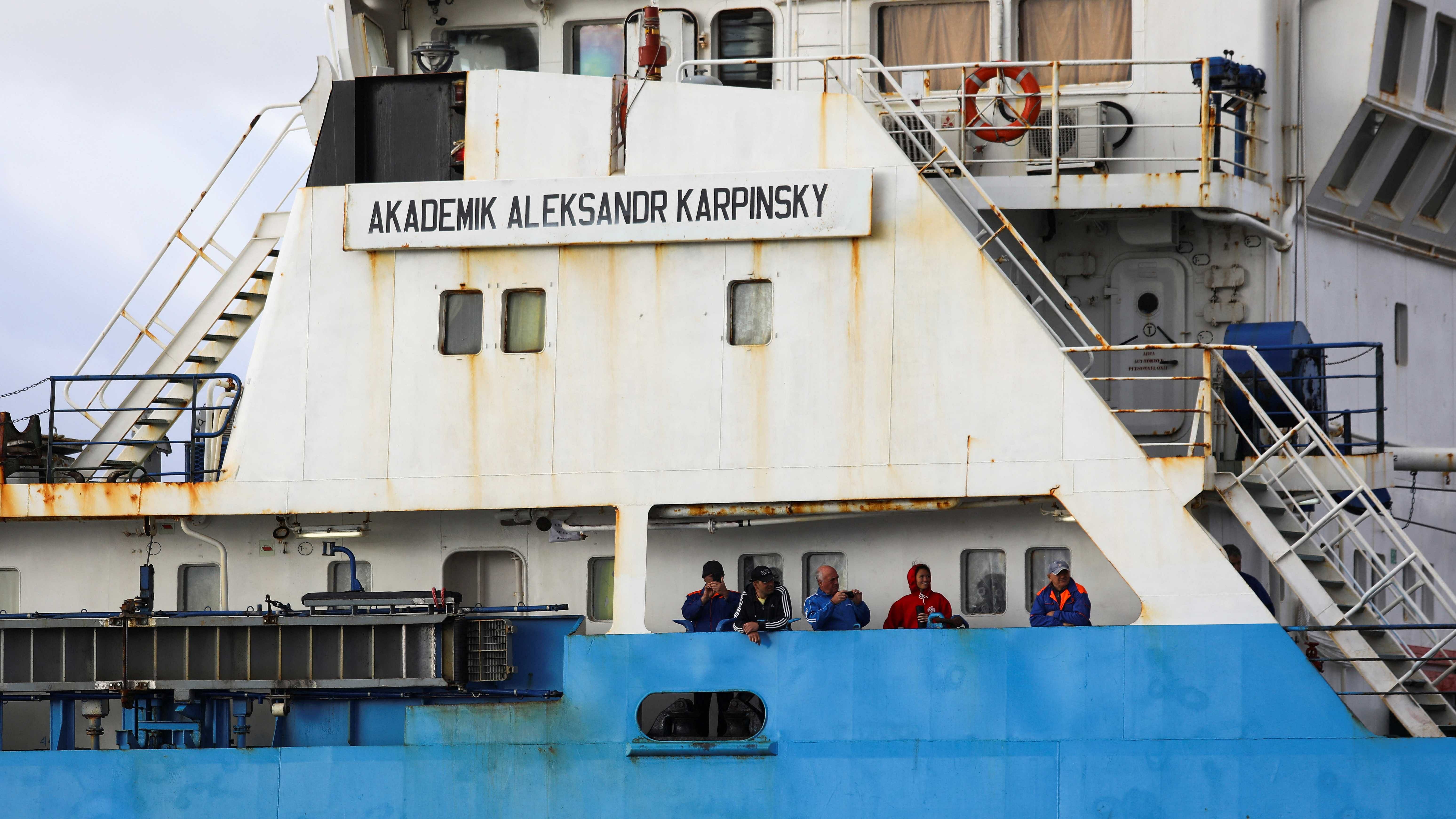 Akademik Alexander Karpinsky, a Russian polar explorer ship. Credit: Reuters Photo