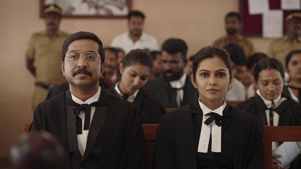 In the Malayalam film ‘Mukundan Unni Associates’, Vineeth Srinivasan (left) plays a greedy lawyer ready to go to any extent to get what he wants. Credit: Special Arrangement