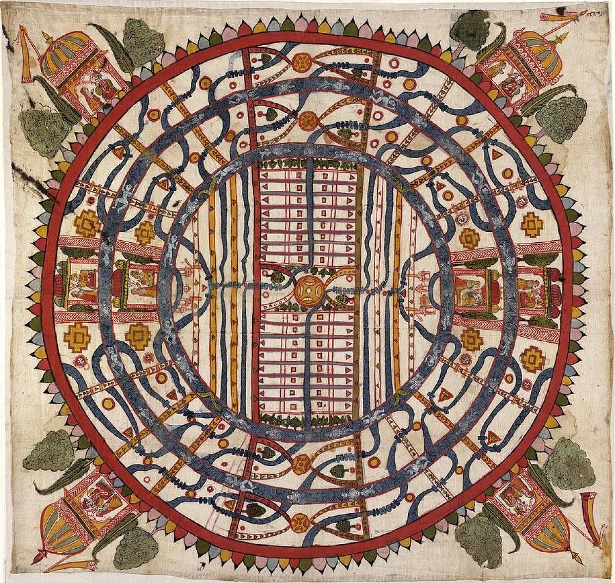 Jain diagram of Adhaidvipa (two-and-a-half continents), 18th century. (Pics courtesy: British Library)