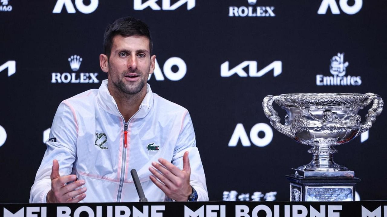 Serbian tennis great Novak Djokovic. Credit: AFP Photo