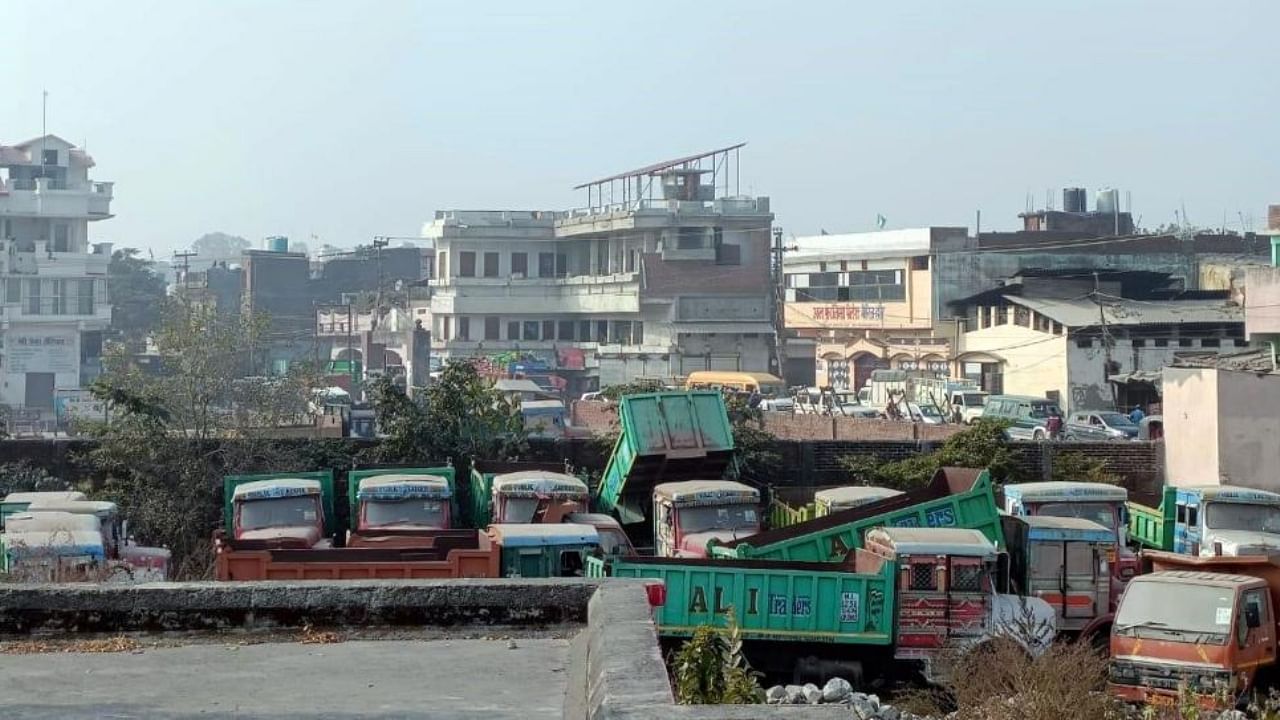 Removal of encroachment from railway land, in Haldwani. Credit: PTI Photo