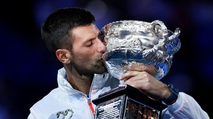 Djokovic just keeps applying constant pressure on opponents — regardless of the surface or any apparent obstacles in his way. Credit: AFP Photo