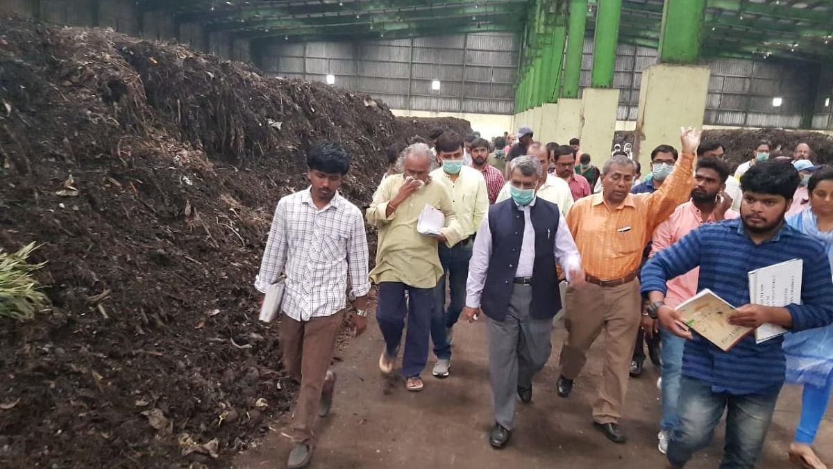 An inspection of Chikkanagamangala plant by an NGT committee. DH File Photo