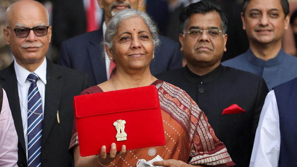 Finance Minister Nirmala Sitharaman at the Parliament for presentationof Budget 2022-23, in New Delhi, on February 1, 2022. Reuters file photo