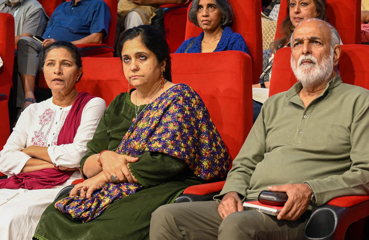 Speaking at the event, human rights activist Teesta Setalvad underlined the dangers of the weaponisation of the criminal justice system. Credit: DH Photo