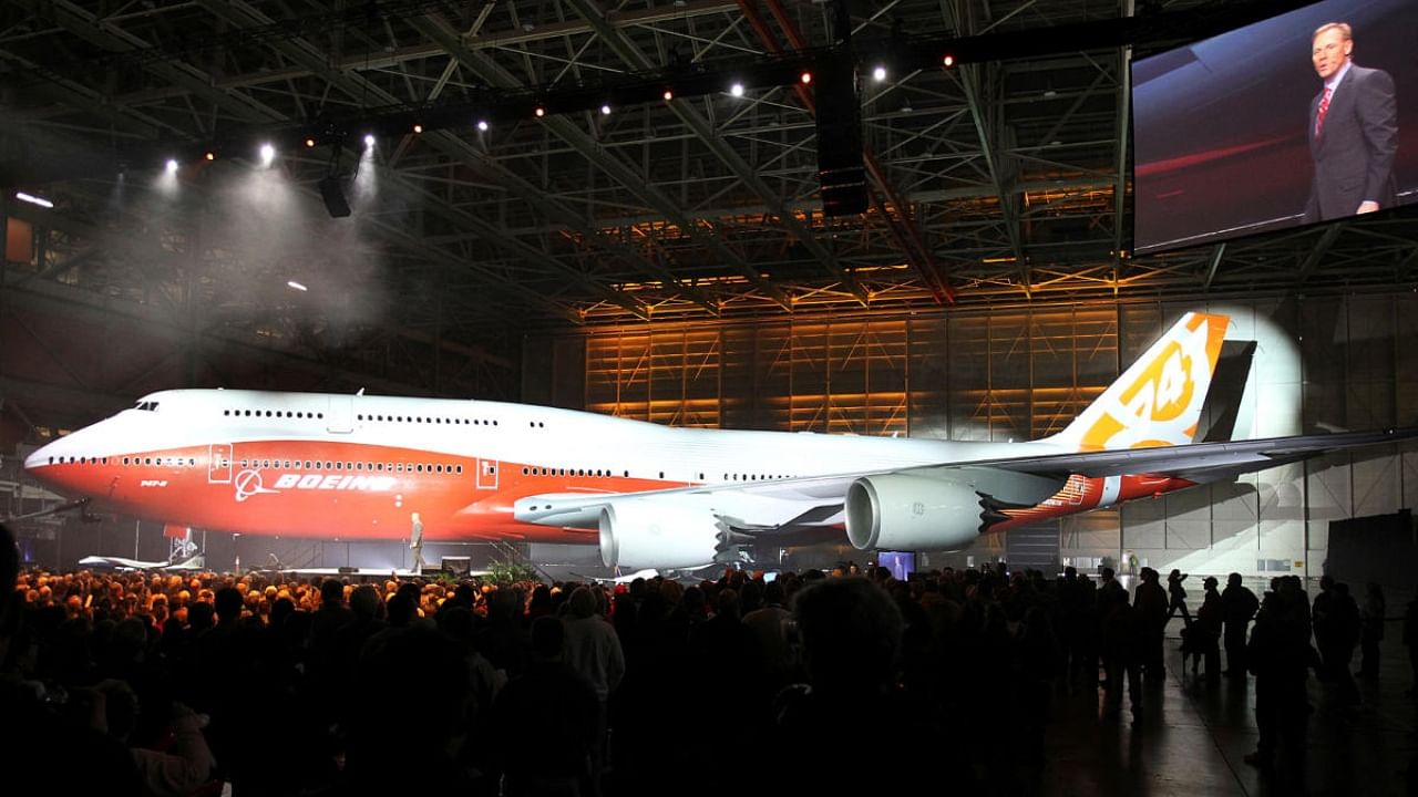 Boeing unveiling its 747. Credit: Reuters File Photo