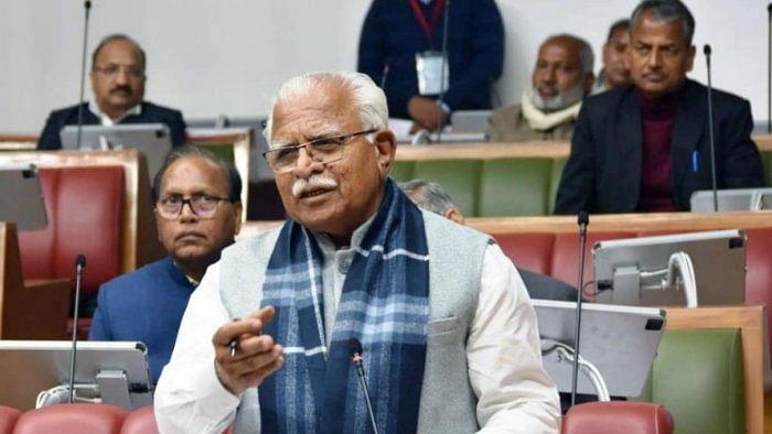 Haryana CM Manohar Lal Khattar. Credit: PTI File Photo